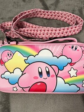 Cute Pink Kirby Rainbow Case for Nintendo Switch